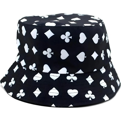 HARAHU Шапка ca-22493 - Черна / Бяла kp22493 (ca-22493)