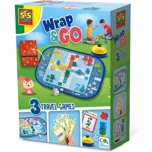 SES Creative Пътуване с игри Wrap&Go - Лудо - Квартет - Бързи блокчета (2236)
