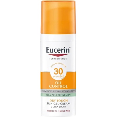 Eucerin Sun Oil Control Sun Gel Dry Touch слънцезащитен гел-крем за лице spf 30 за жени 50 мл