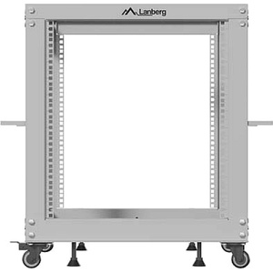 Lanberg open rack 19" 12U 600x600-1100 adjustable, grey (OR01-6112-S) - gtcomputers