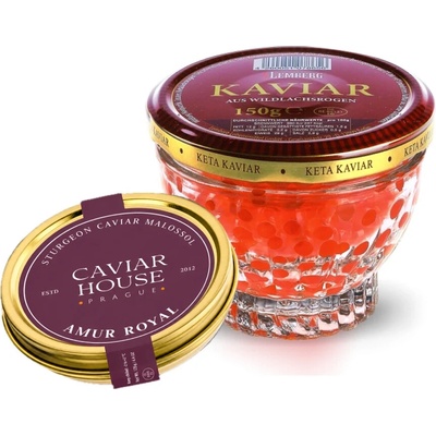 Caviar House Prague Set: Keta 150g & Amur Royal 30 g