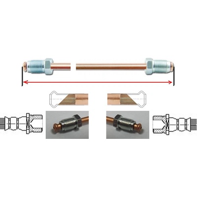 WP WP-022 Brzdová trubka 1350 mm SF měděná 4,75 mm, holendr M10 x 1 mm (WP-022) – Zbozi.Blesk.cz