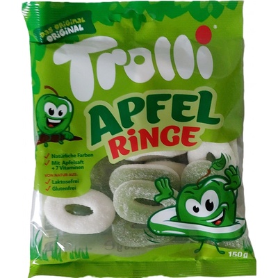 Trolli želatinové kyselé jablečné kroužky 150 g