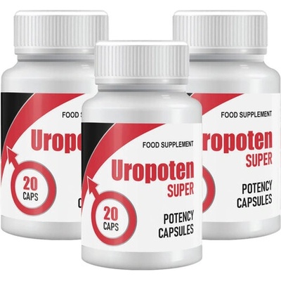 3 x Uropoten Super - Капсули за мъжка потентност 3x20бр