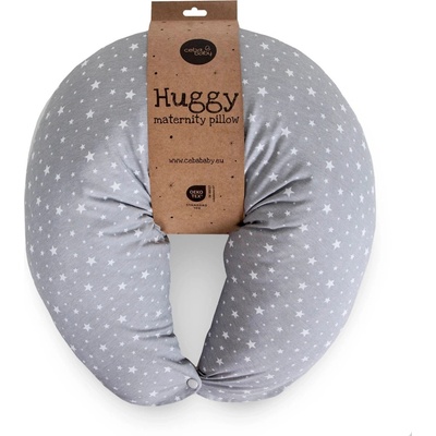 Ceba Polštář na kojení Huggy Basic Grey Stars – Sleviste.cz