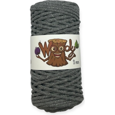 Woody Crafts Woody 3 mm – Tmavě šedá (100m)