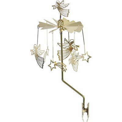 Pluto Design Rotujúca dekorácia na svietnik Gold Angels