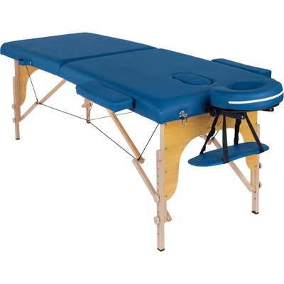 BodyFit 2 Hliníkový masážny stôl segmentový modrý 195 x 70,5 cm