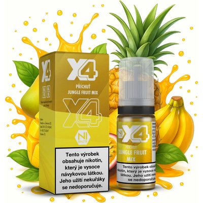 X4 Bar Juice Jungle Fruit Mix 10 ml 10 mg