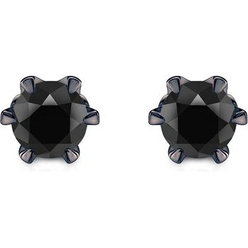 SAVICKI Swan Lake обеци: черно злато. черни диаманти