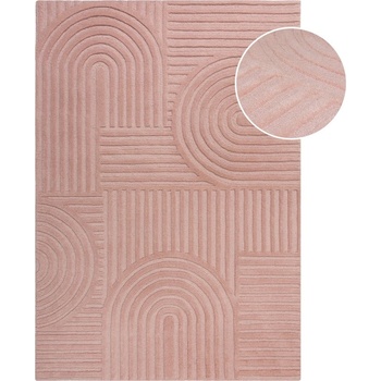 Flair Rugs Розов вълнен килим , 120 x 170 cm Zen Garden - Flair Rugs (503119370128)