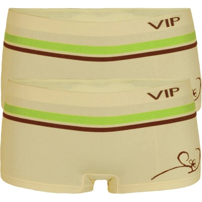 VIP bezšvové dámske boxerky 2ks béžová