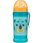 Canpol babies Преходна чаша със сламка Canpol - Hello Little, 350 ml, Тюркоаз (56/510_tur)