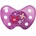 Baby-Nova Силиконова залъгалка Baby Nova - Dentistar, цветя, размер 2 (22292)