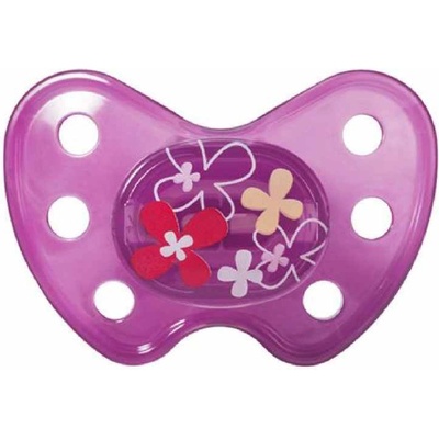 Baby-Nova Силиконова залъгалка Baby Nova - Dentistar, цветя, размер 2 (22292)