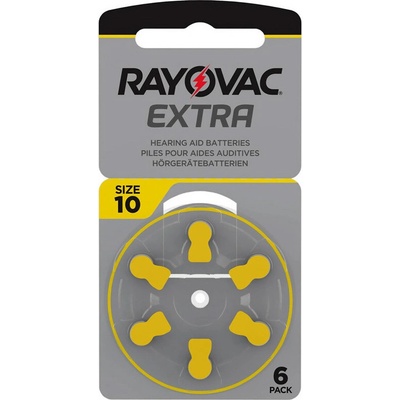 Rayovac Extra Advanced typ 10 PR70 do načúvadiel 1,45 V 6 ks 10AUX-6XEMF