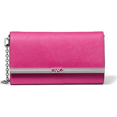 Michael Kors Mona kožené psaníčko crossbody kabelka růžová
