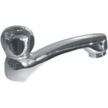 Image 1 of Inter Ceramic Стоящ смесител за умивалник КЛИЕР ICF 0102838C, спирателен кран за студена вода, месинг, хром, 12x14х4.8см (0102838)