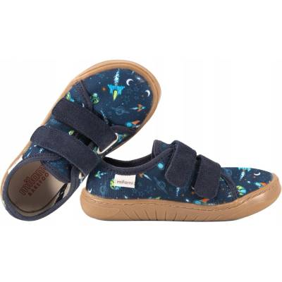 Milami BAREFOOT PAPUČE CHLAPČENSKÉ NA SUCHÝ ZIPS KOSMOS TMAVOMODRÉ
