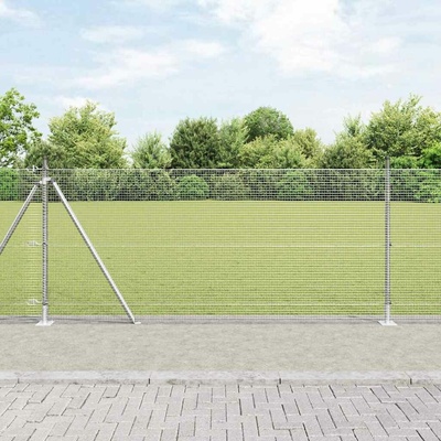 vidaXL Svařovaná drátěná plotina s betonovou základnou 25 x 1 m
