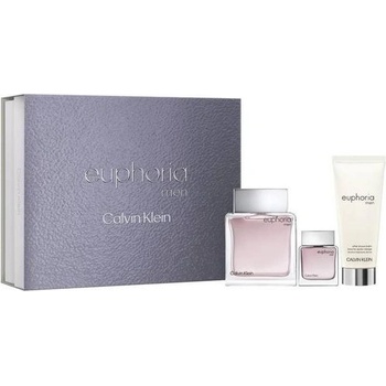 Calvin Klein Euphoria Men EDT 100 ml + After Shave Balm 100 ml + EDT 15 ml комплект за мъже