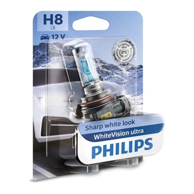 Крушка, фар за дълги светлини PHILIPS H8, 12V, 35W, 3800K, 800lm, 1 бр
