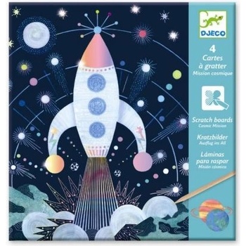 DJECO - Детски скреч карти - Космическа мисия (DJ09727)