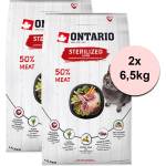 ONTARIO Cat Sterilised Lamb 2 x 6, 5 кг