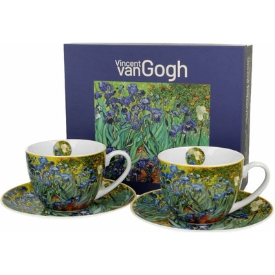 Duo Porcelánová šálka s podšálkou Van Gogh Irises 2 x 250 ml
