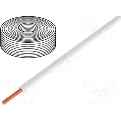 Donau 105-5 Vodič 0,2mm2 drát Cu PVC bílá 60V 1x0,2mm2 10m