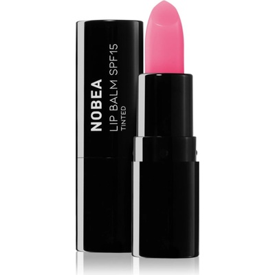 NOBEA Day-to-Day Lip Balm SPF 15 Tinted балсам за устни SPF 15 #L03 Peony pink 4 гр