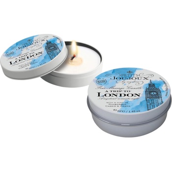 Petits Joujoux London - масажна свещ - ревен и кехлибар (43 мл)