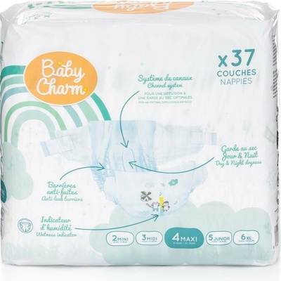 Baby Charm Super Dry Flex 4 Maxi 7-14 kg 37 ks