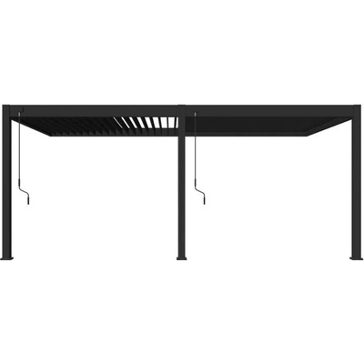 Gutroof ELEGANCE WALL hliníková pergola 3 x 6 m, anthracit