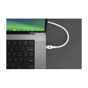HyperDrive Hyper 1M Silicone 240W USB-C Charging Cable, White