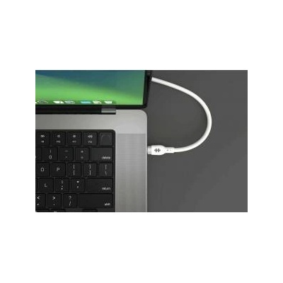 HyperDrive Hyper 1M Silicone 240W USB-C Charging Cable, White