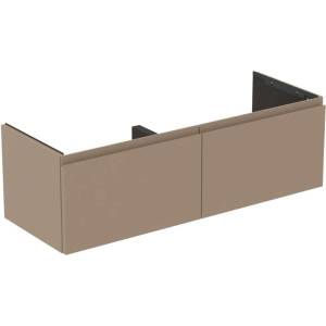 Ideal Standard Finesse - Шкафче за умивалник, 120x44x37 см, 2 чекмеджета, Matt Greige E3389UP (E3389UP)