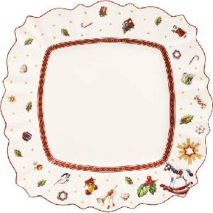Villeroy & Boch Чиния за вечеря Toy's Delight квадратна 28 см бяла (14-8585-2629)