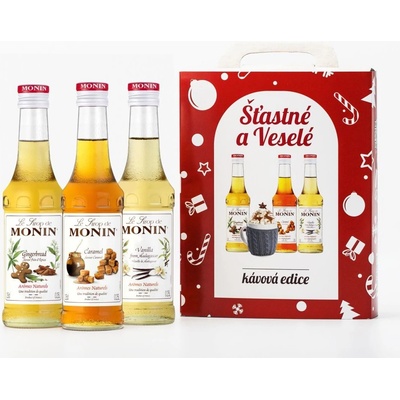 Monin Šťastné a Veselé Coffee box 3 x 250 ml