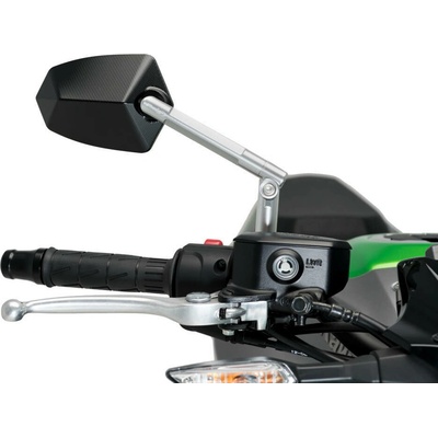 Zpětné zrcátko PUIG GT.1 020DN eloxovaný hliník / černá pravý