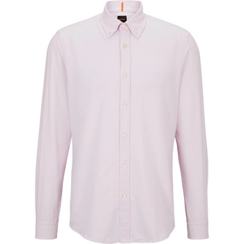 Image 1 of HUGO BOSS Men's Rickert Oxford Shirt Classic Style - Pas Pink 682