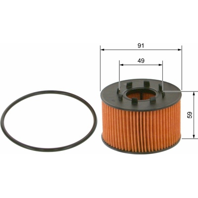 Olejový filter BOSCH 1 457 429 239