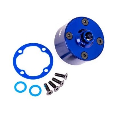 Traxxas тяло на диференциала алуминиево синьо анодизирано