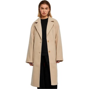Urban classics Палто Urban classics Oversized Long coat - Beige (Wet Sand)