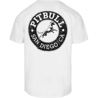 PitBull West Coast pánské triko SAN DIEGO CA BLACK bílé