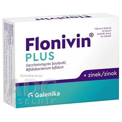 Galenika Flonivin Plus Saccharomyces + Bifidobacterium + zinok 60 kapsúl