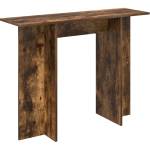 vidaXL Конзолна маса Пушена Дъб 100 x 30 x 75 см Инженерна дървесина (8001171)