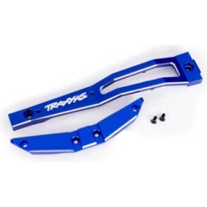 Traxxas предна алуминиева преграда за шаси синя