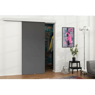 VILEN DOOR Posuvné na stěnu MALIBU Antracit 86 x 205 cm