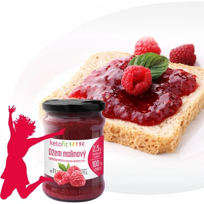 Ketofit Džem malinový se sníženým obsahem cukru 275 g